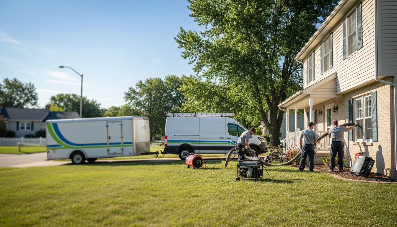 Flooded Basement Restoration And Cleanup With Repair in Hancock, IA near me